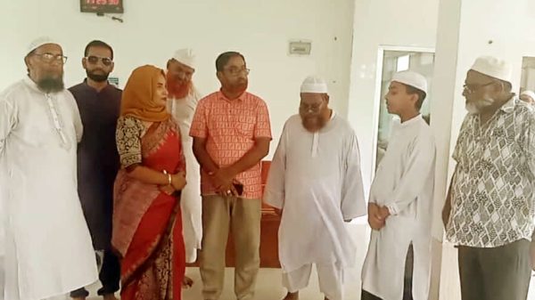 নান্দাইলে অলি মাহমুদ হেফজুল উলুম মাদ্রাসা পরিদর্শনে ইউএনও সারমিনা সাত্তার, শিক্ষার্থীদের সঙ্গে মতবিনিময় ও উৎসাহ প্রদান।