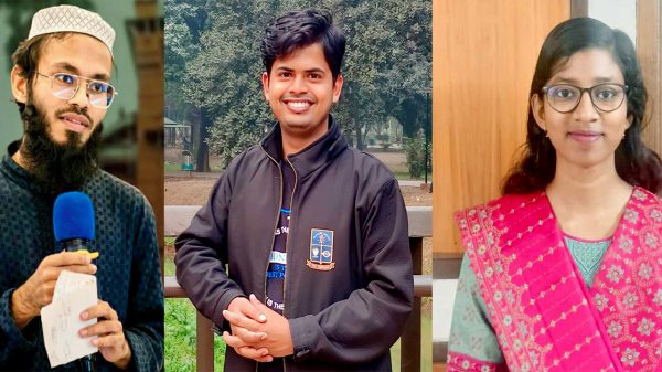 ঢাকা বিশ্ববিদ্যালয়ের ডাকসু নির্বাচনে ঝিনাইগাতী উপজেলার তিন স্বতন্ত্র প্রার্থী—আহমেদ হোসেন জনি, নাহিদ হাসান ও আরাফাত আক্তার তামান্না—ছাত্রসমাজের অধিকার রক্ষা ও নেতৃত্ব প্রদানে নতুন আলো ছড়াচ্ছেন।