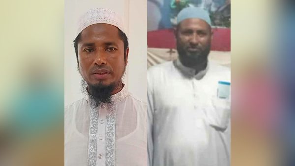 পঞ্চগড়ে এনআইডি জালিয়াতি মামলার আসামীদের আদালতে হাজতে পাঠানোর সময় ছবি।