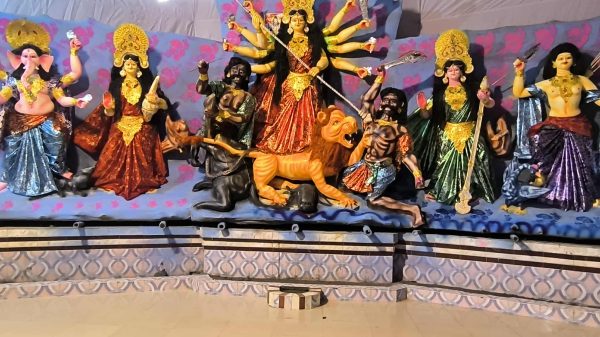 সম্প্রীতির বন্ধনে ডিমলায় উৎসবমুখর দুর্গাপূজা