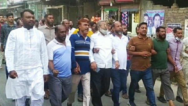 টঙ্গীতে বিএনপি নেতাকর্মীদের বিক্ষোভ মিছিল, ব্যানার হাতে কর্মীদের শোভাযাত্রা, জাহাঙ্গীর আলমের নেতৃত্বে প্রতিবাদ সমাবেশ।